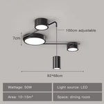 suspension lumineuse moderne minimaliste nordique plafonnier led fer noir flux lumineux élevé certification sécurité
