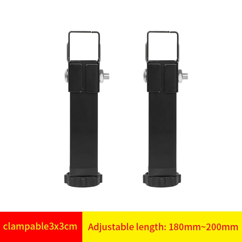 supports pied lit métal fer noir vis serrage industriel meubles réglables hauteur ajustable fond
