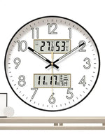 horloge murale moderne horaire température humidité calendrier numérique