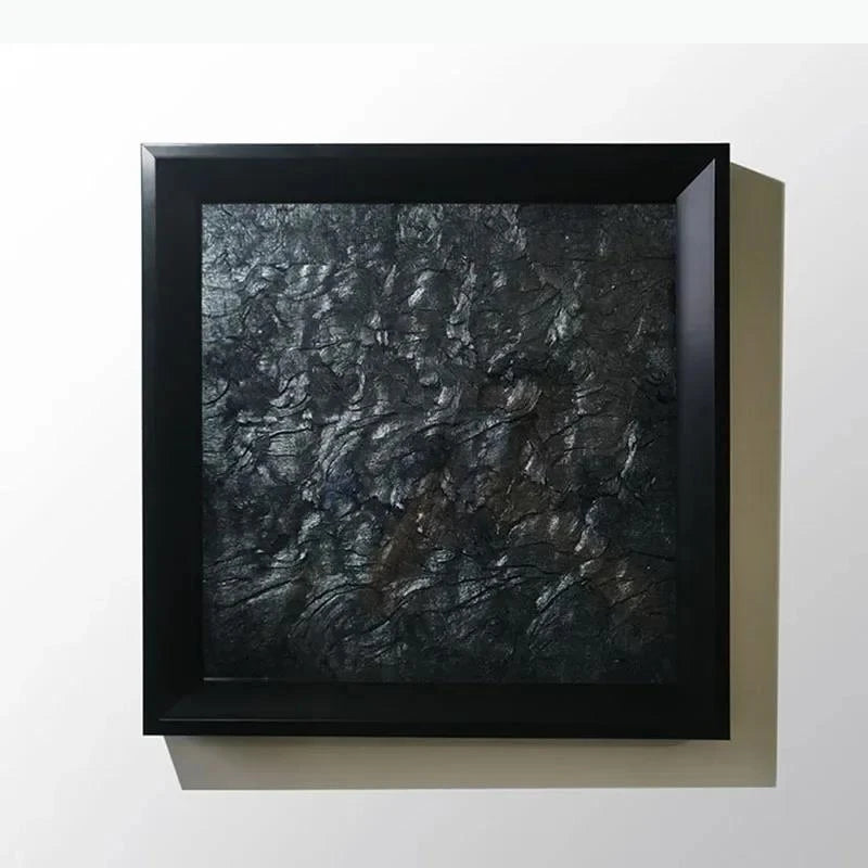 tableaux modernes texturés couleur verte noire marron dorée rouge bleue 35x35cm 45x45cm