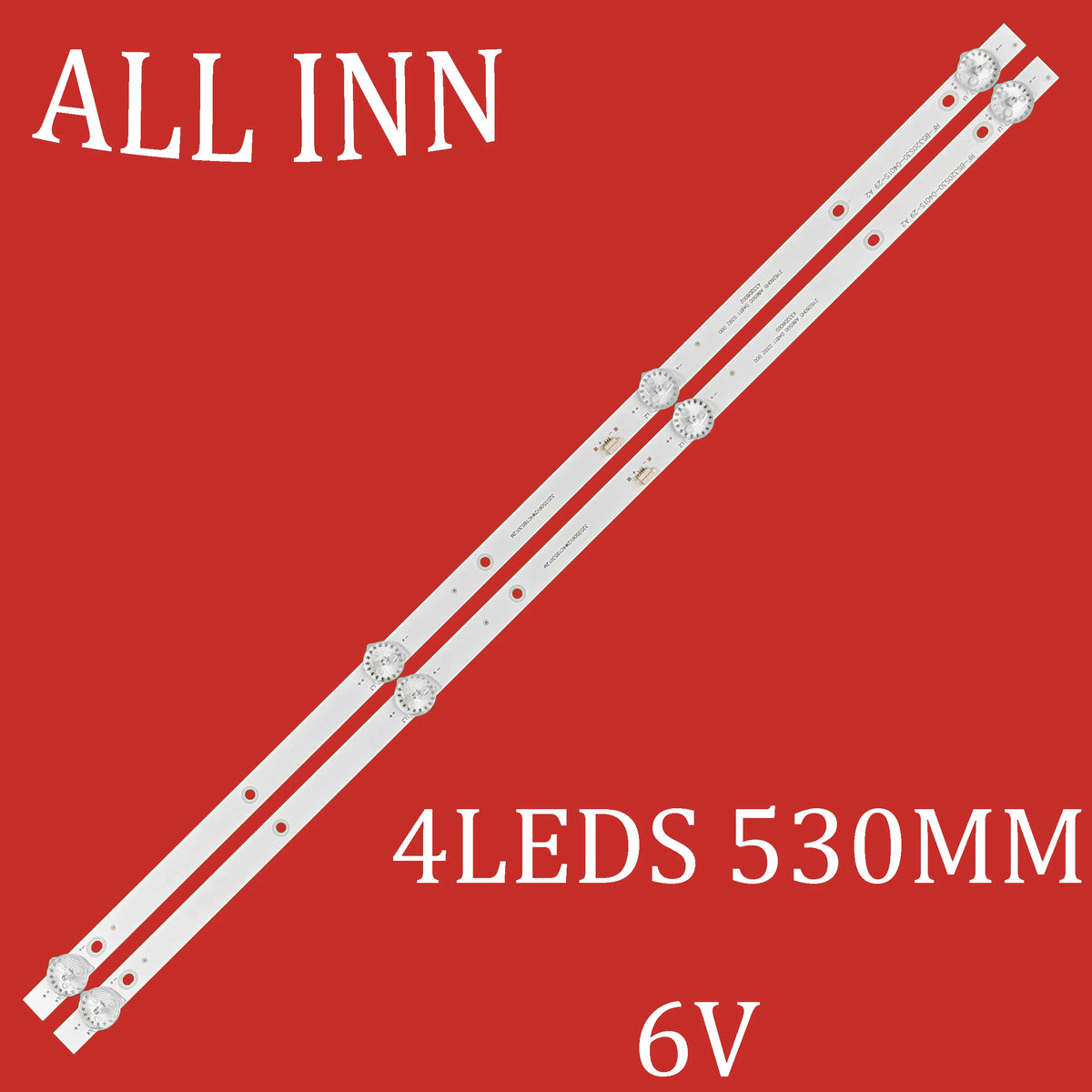 ruban led blanc adhésif moderne 530mm leds connecteur électrique tension 6v