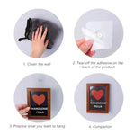 porte photos autocollants blancs modernes 10 pièces 6x6cm sans perçage durables imperméables