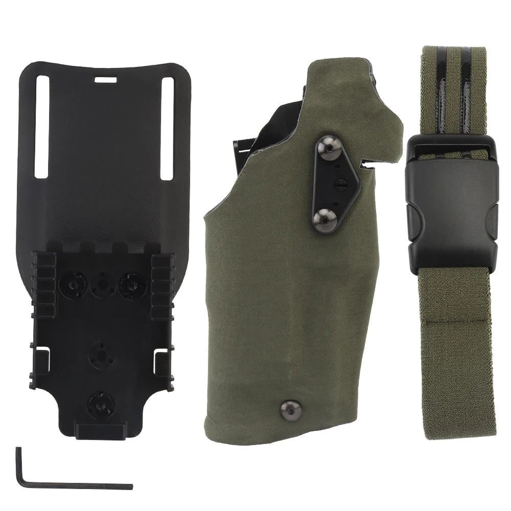 holster glock 17 19 lampe torch multicam camouflage noir mat vert ranger
