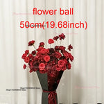 arche decorative fleurs artificielles rouge bordeaux decoration maison event anniversaire mariageintérieur classic