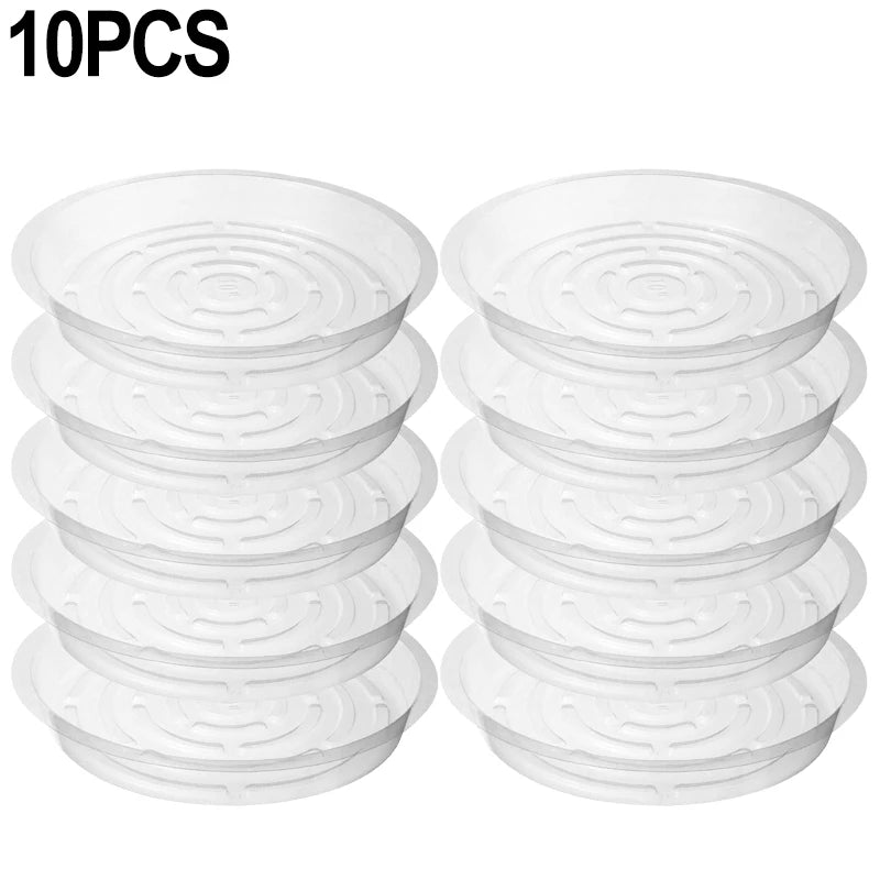 plateau drainage fleurs transparent rond gravé moderne rangement déchets maison jardin