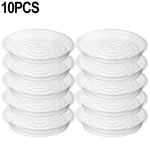 plateau drainage fleurs transparent rond gravé moderne rangement déchets maison jardin
