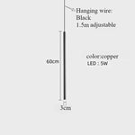 lampe suspendue minimaliste noir doré salon chambre lumière moderne