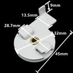 support fixation rideau blanc moderne fer métal pièces blancs accessoire volet