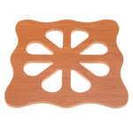 soucoupes bambou motifs poissons chat tapis table antidérapantes modernes cuisine soucoupes bois gravures simples