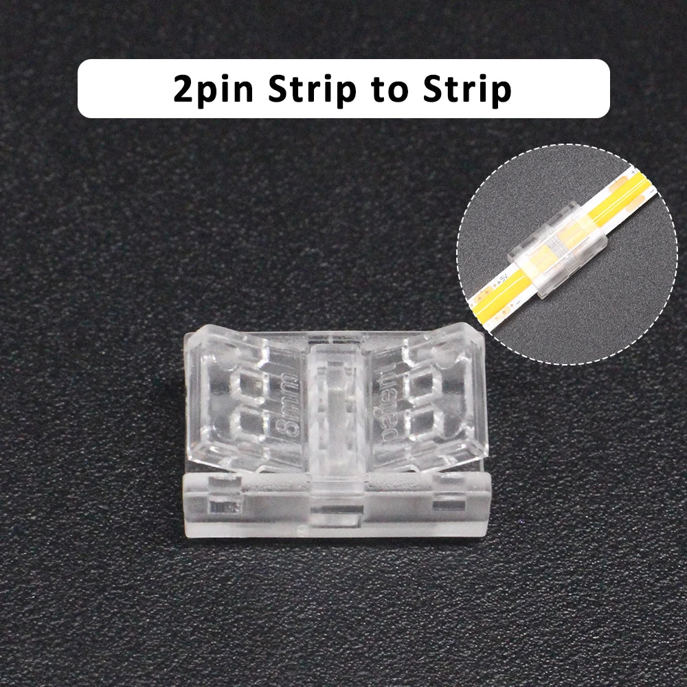 connecteur led transparent 8mm 10mm cob smd adhésif pratique ip65 certification ul rohs