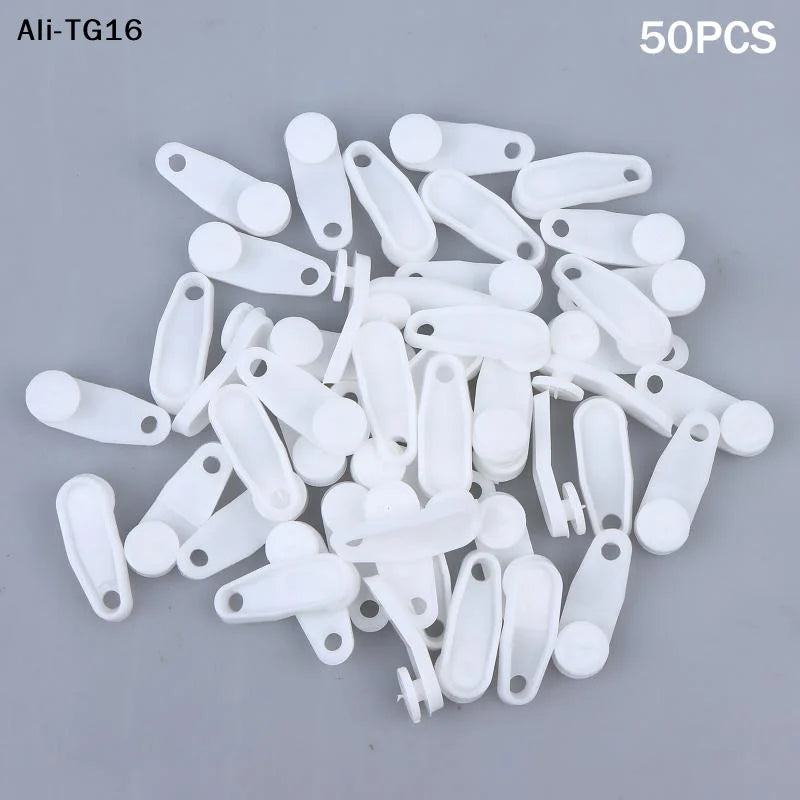 clips fixation blancs opaques modernes rideaux 50 pièces facilement utilisables chambre coucher