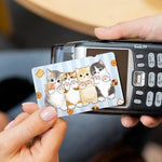 sticker carte crédit dessin animé chats biscuits mofusand waterproo