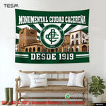 tapisserie supporteur football logo noir moderne clips inclusion sac clips
