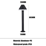 lampe led extérieure étanche moderne noir blanche waterproof ip65 autonome base cale