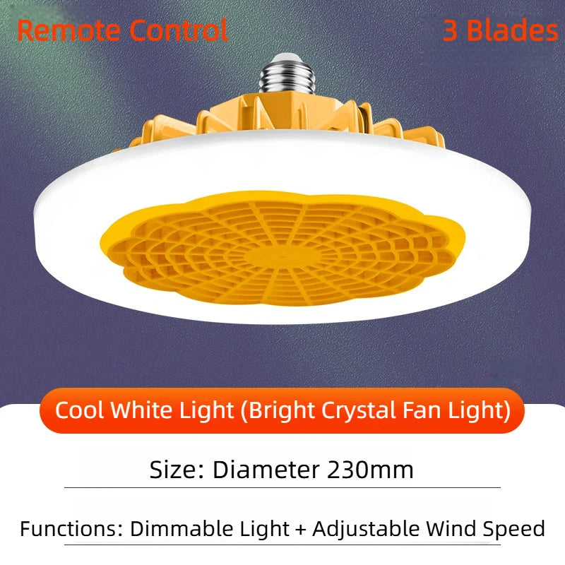 ventilateur lampe led blanc moderne télécommande ventilation arrière grille minimaliste