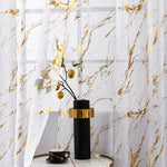 rideau blanc or marbre doré moderne translucide polyester chambre cuisinehôtel