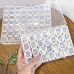 boîte rangement bijoux transparente clips pratique moderne sans motif