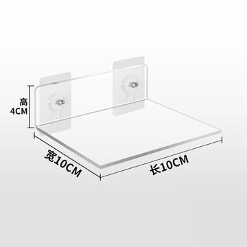 étagère murale flottante acrylique transparent moderne rangement salon salle bain cuisine enfant