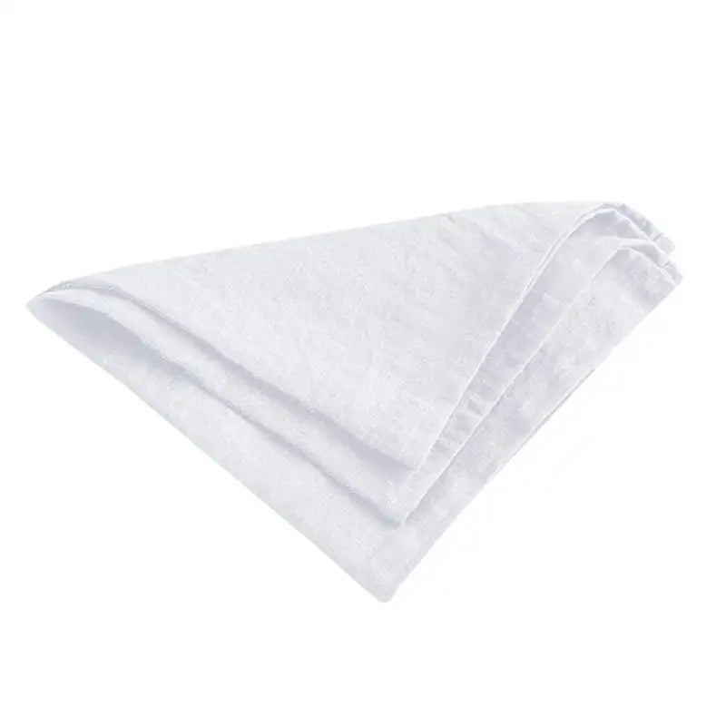 serviettes tissu lin naturel classiques blanc vert bleu clair rose pâle marron respectueux environnement