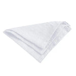 serviettes tissu lin naturel classiques blanc vert bleu clair rose pâle marron respectueux environnement