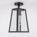 lampe suspension moderne noire transparente fixée mur éclairage quotidien led interrupteur bouton