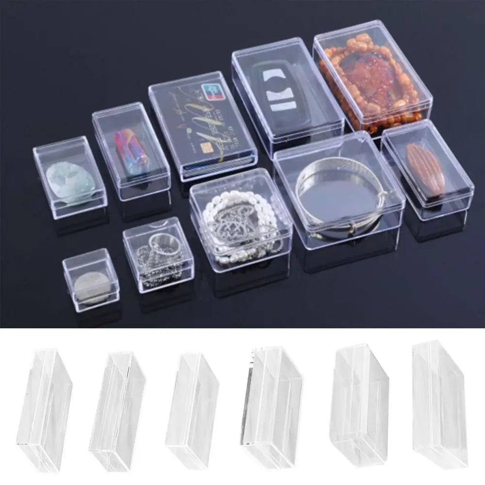 boîtes rangement transparentes empilables modernes minimalistes divers objets stockage petite cuisine