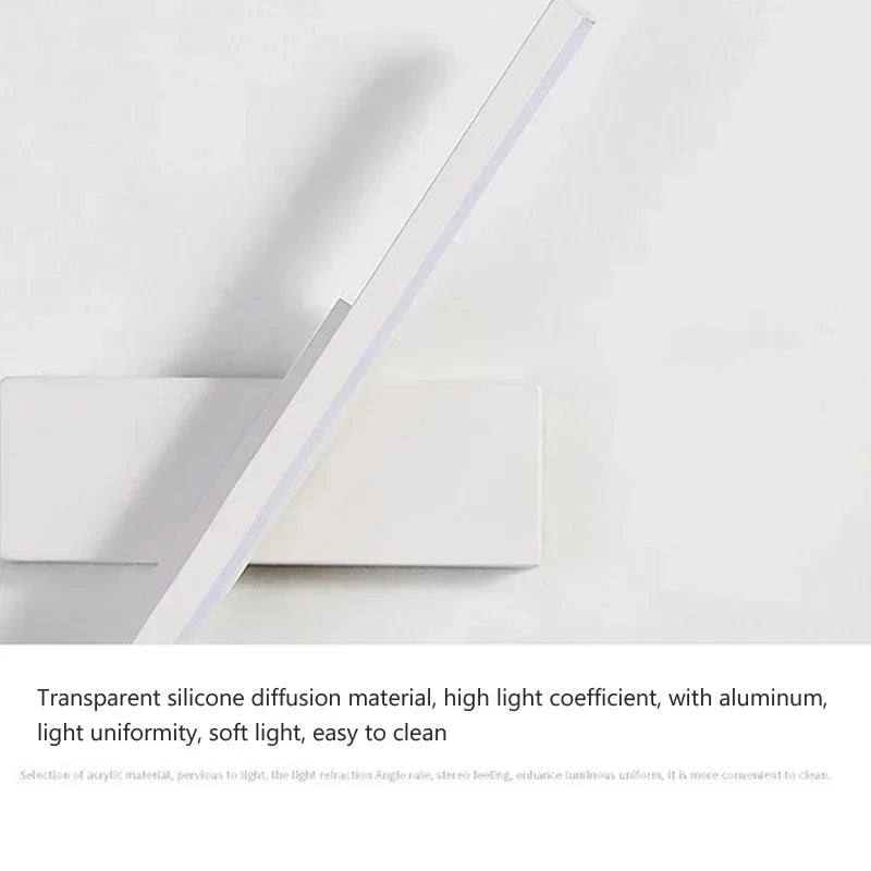 lampe murale led moderne minimaliste blanc noir éclairage intérieur salon chambre