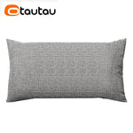 taies d'oreiller coton lin gris moderne opacité fixation longue fermeture glissière
