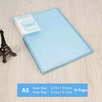 classeur transparent pvc a5 b5 organiseur documents scolaire scolaire moderne violet
