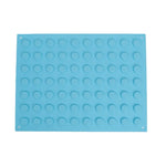 tapis bain bleu clair moderne rondelles relief réutilisable stérilisation haute température