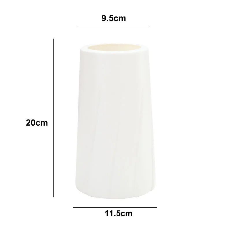 vases décoratifs modernes rayures verticales bleu blanc rose vert pastel minimaliste