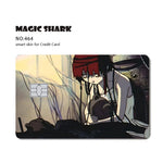 cartes crédit personnalisables dessin animé serial experiments lain stickers adhésifs multicolores opaques illustration américaine