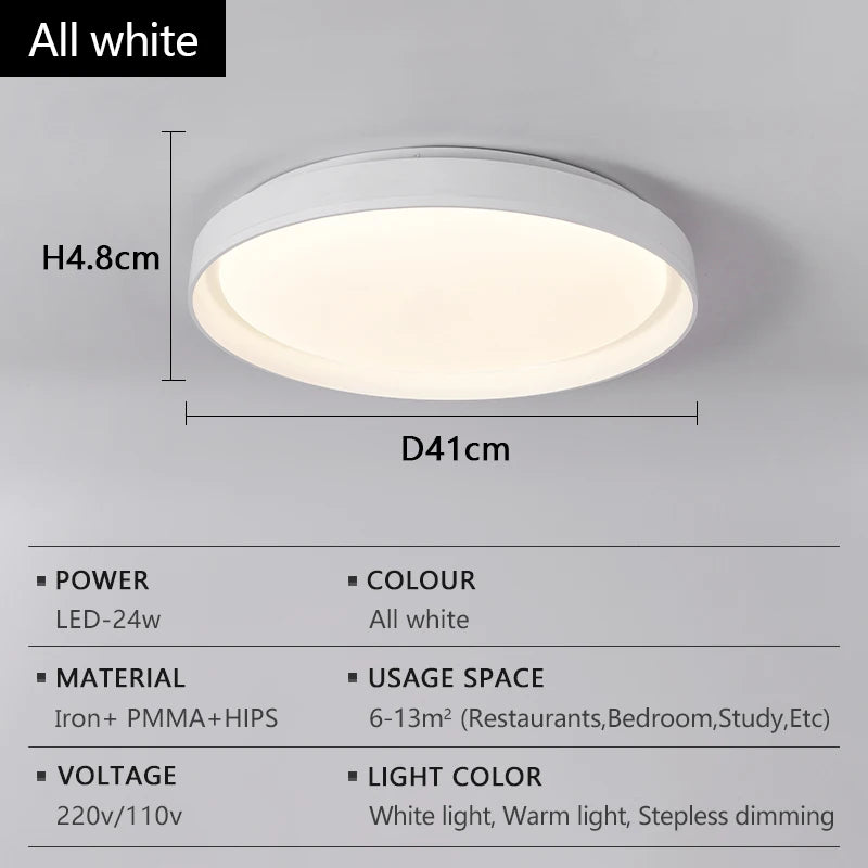 plafonnier led moderne bois naturel blanc salon chambre télécommande intensité variable éclairage intérieur