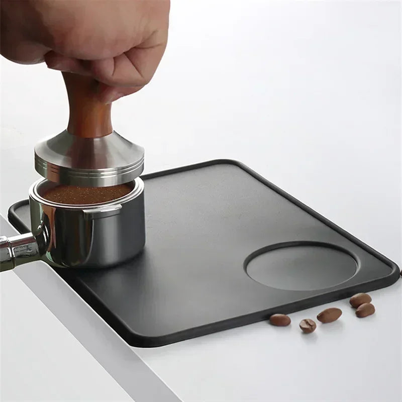 tapis absorbant grains silicone adhésif noir simple moderne cuisine espresso domestique qualité alimentaire