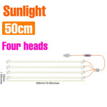 lampe led plante 30 50cm blanc rose bleu moderne clips adaptable usb