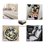 tissu tufting kit artisanal diy tapis coussins motifs linéaires duveté tissu fond pinceau gratter