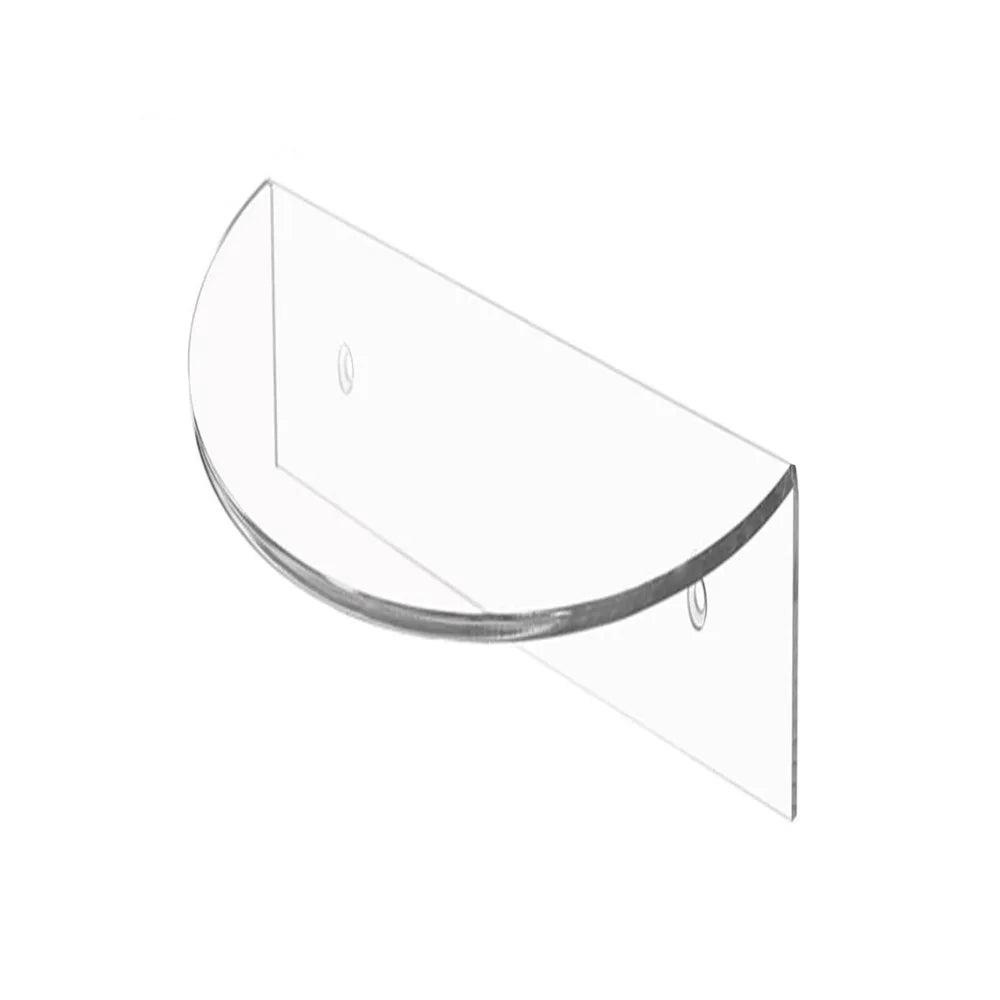 étagères murales transparentes modernes très grandes plantes ovale plastique eyelets minimalistes deco