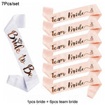 décoration mariage voile bride to be sash team bride bandeau occasion fiançailles fête valentin