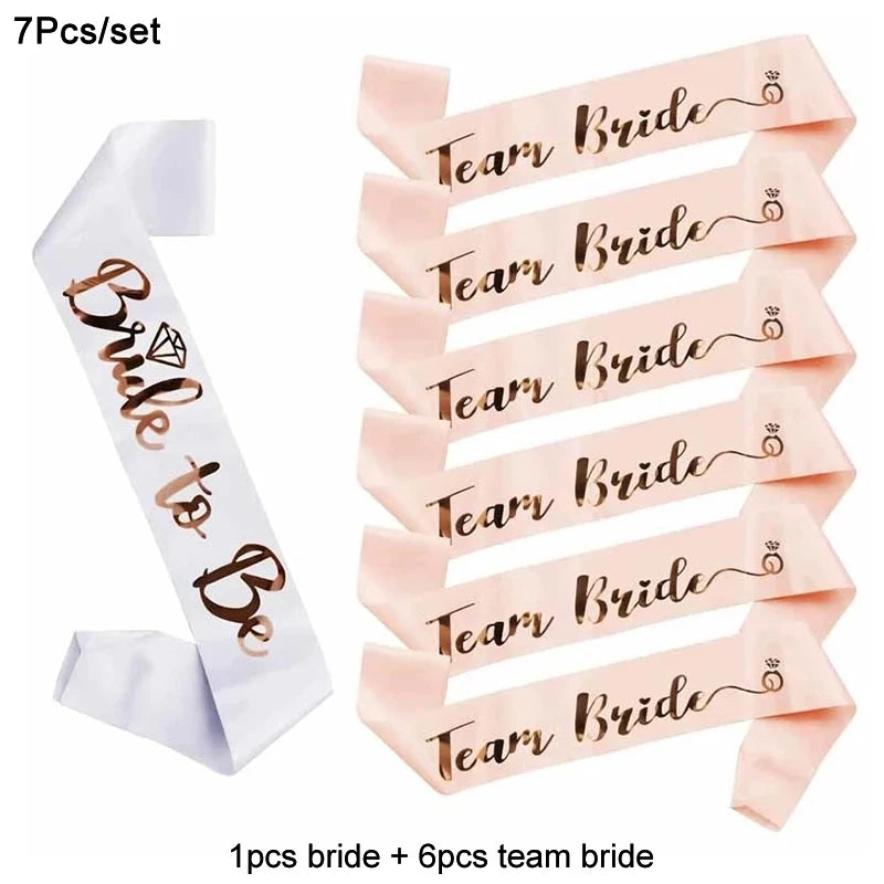 décoration mariage voile bride to be sash team bride bandeau occasion fiançailles fête valentin