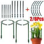 Support plante vert rond moderne 16cm 27cm plastique lisse pièces