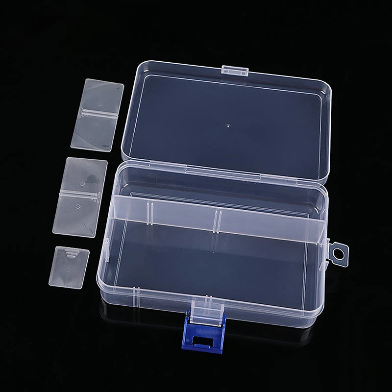 boîte rangement transparente bijoux compartiments réglables boucles oreilles colliers bagues organisation pratique moderne