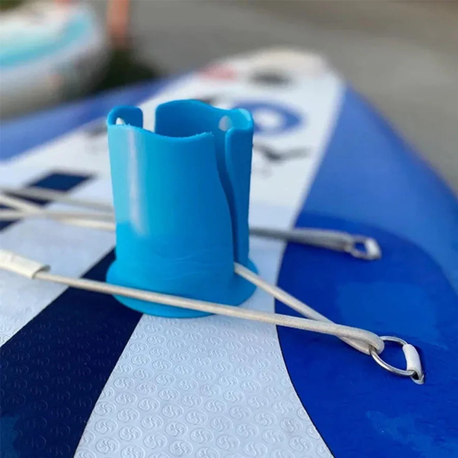 support canettes silicone bleu rose vert moderne pratique surf echangement boisson sécurité sport
