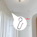 crochets argentés modernes lisses opaques 30 pièces rideaux douche fixations porte rideaux
