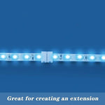 connecteurs led rubans blancs formes pvc modernes clips 24v tension basse