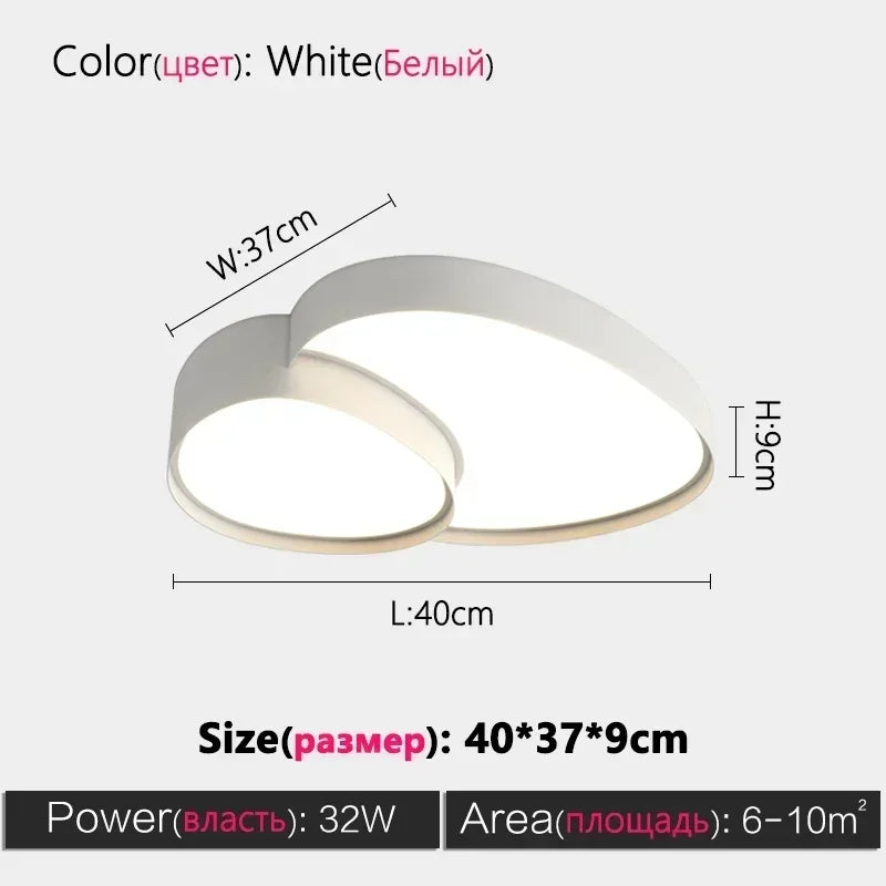 plafonnier led moderne minimaliste blanc noir plusieurs cercles ovales imbriqués fixé éclairage salon chambre