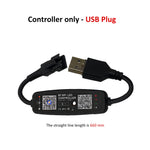 contrôleur bande led bluetooth ws2812 rgb 30w 5v 24v dc modernes noires lumineuses