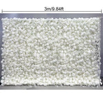 panneau floral decoratif blanc rouge fleurs artificielles toile fond mariage mur fleurs decoratif