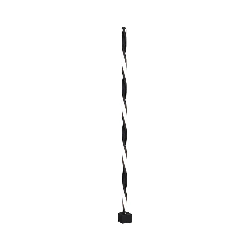 lampe solaire moderne rayures diagonales noir blanc ip65 led