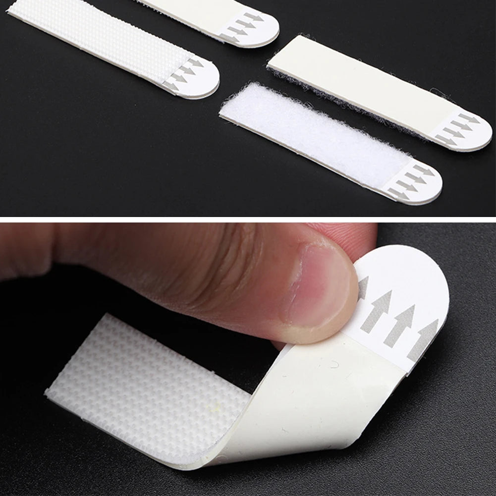 clips fixation cadres blanc texture tissu moderne adhésifs mur décoration intérieure maison