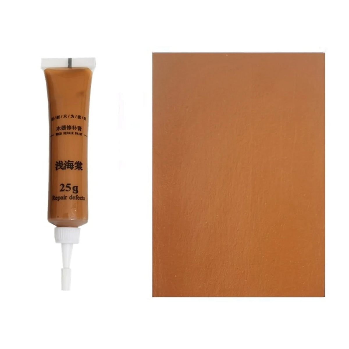 pâte réparation meubles bois remplissage fissures scratches restauration ponçage beige marron gris blanc